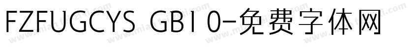 FZFUGCYS  GB1 0字体转换